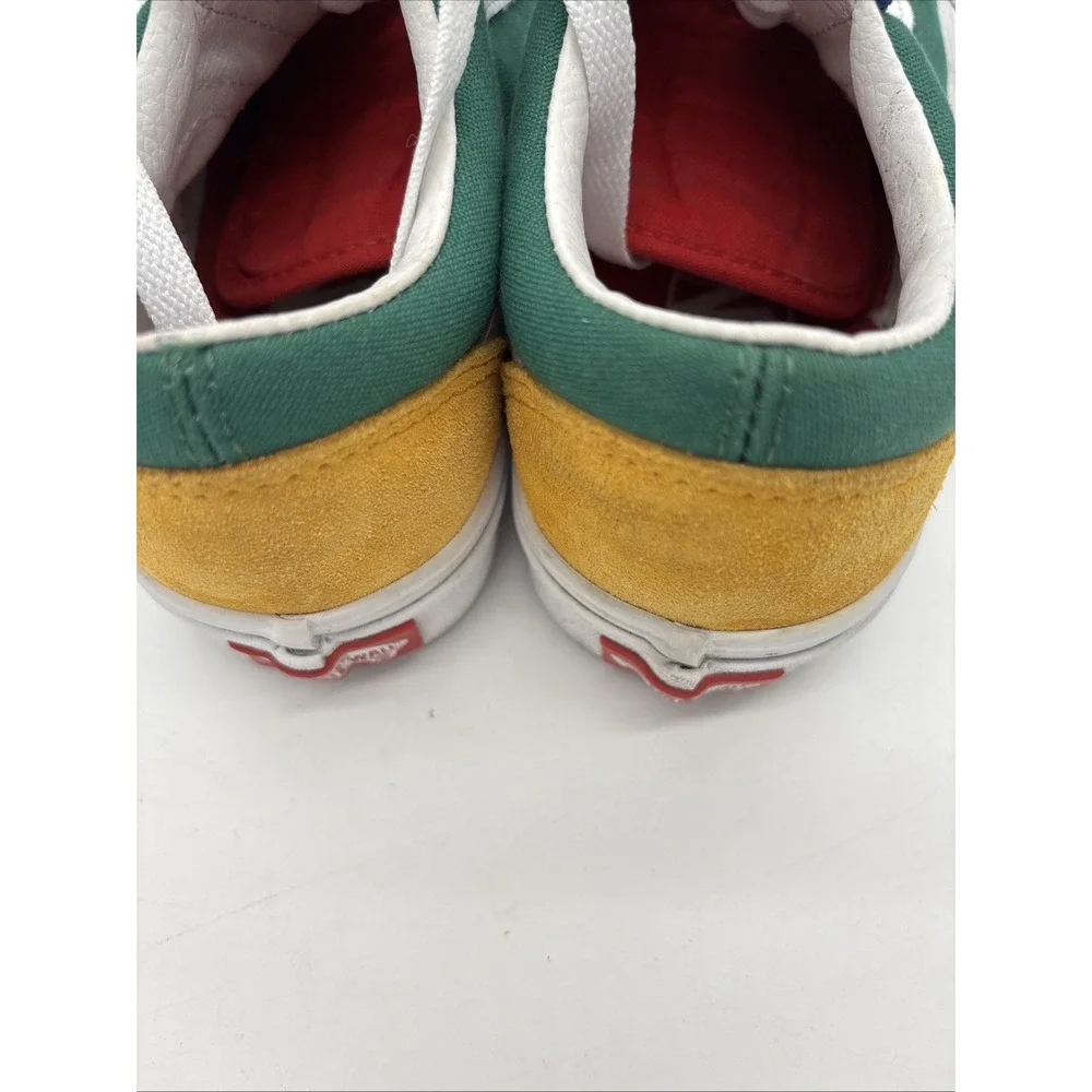 VANS Old Skool Yacht Club Vibrant blue, green, yellow Retro, Shoes Sneakers Sz 4